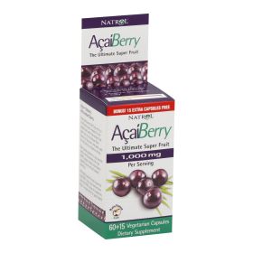 Natrol Acaiberry - 1000 Mg - 75 Vegetarian Capsules