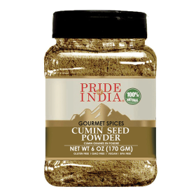 Pride of India | Cumin Seed Ground 8 oz (226.79 gm) Medium Dual Sifter Bottle | Traditional Indian Spice | Seasoning spice for Curries/Lentils/Ch